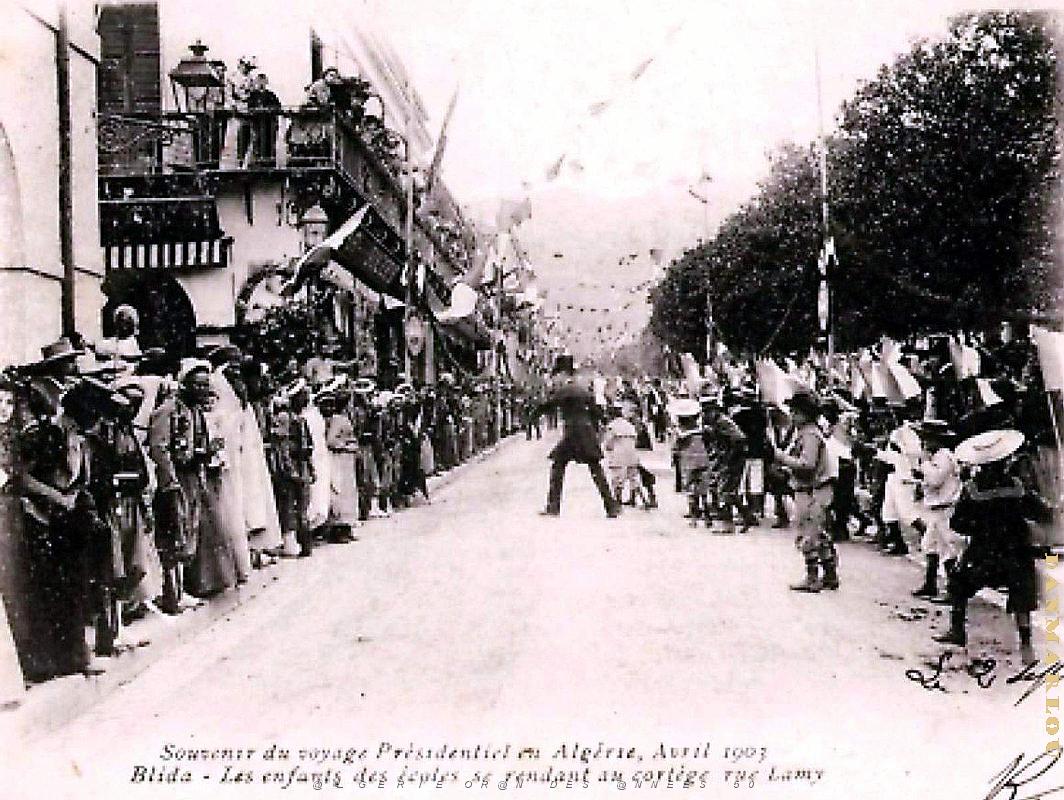 Blida - Voyage Presidentiel - Rue Lamy - 1903.jpg